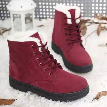 Women's Ankle Boots Lacing Soft Lining