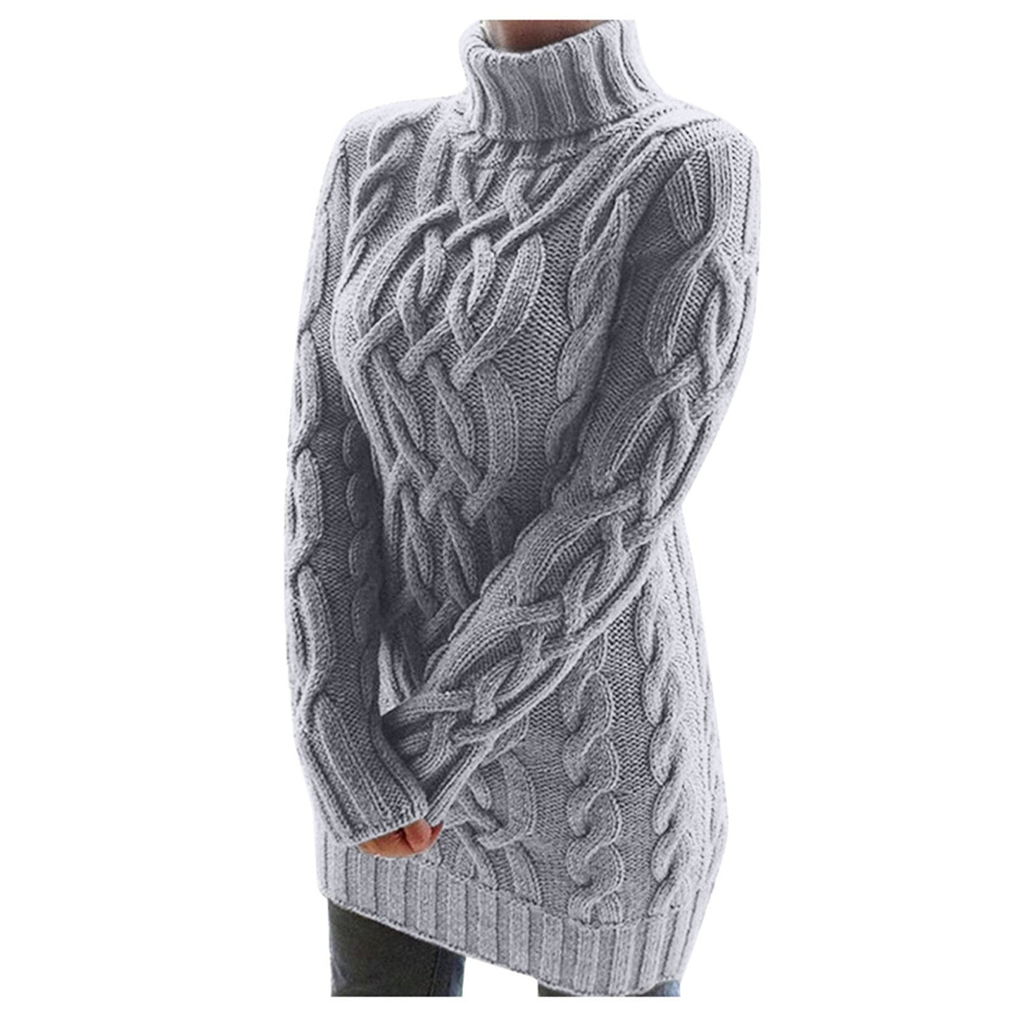 Knit Turtleneck Sweater Soft and Warm