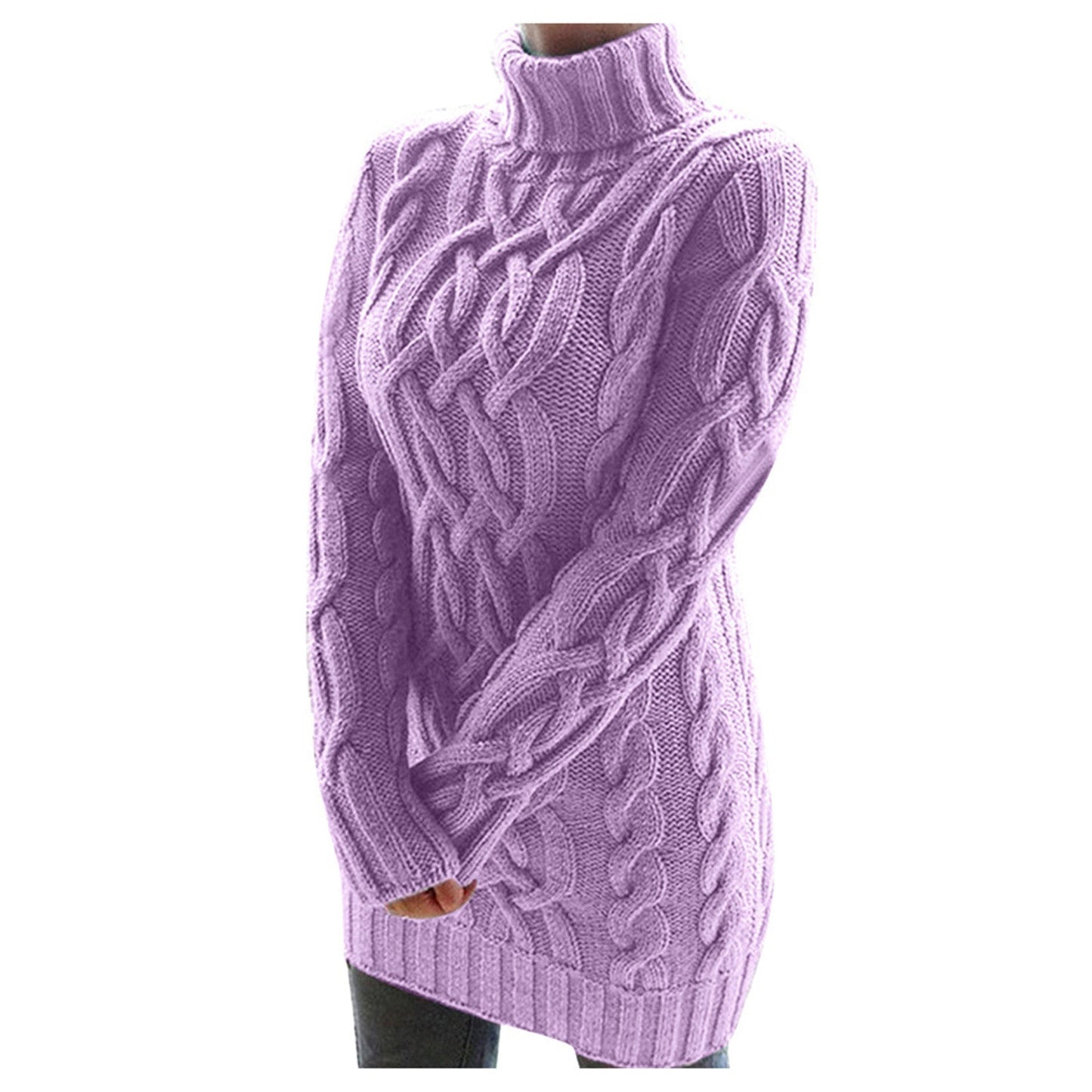 Knit Turtleneck Sweater Soft and Warm