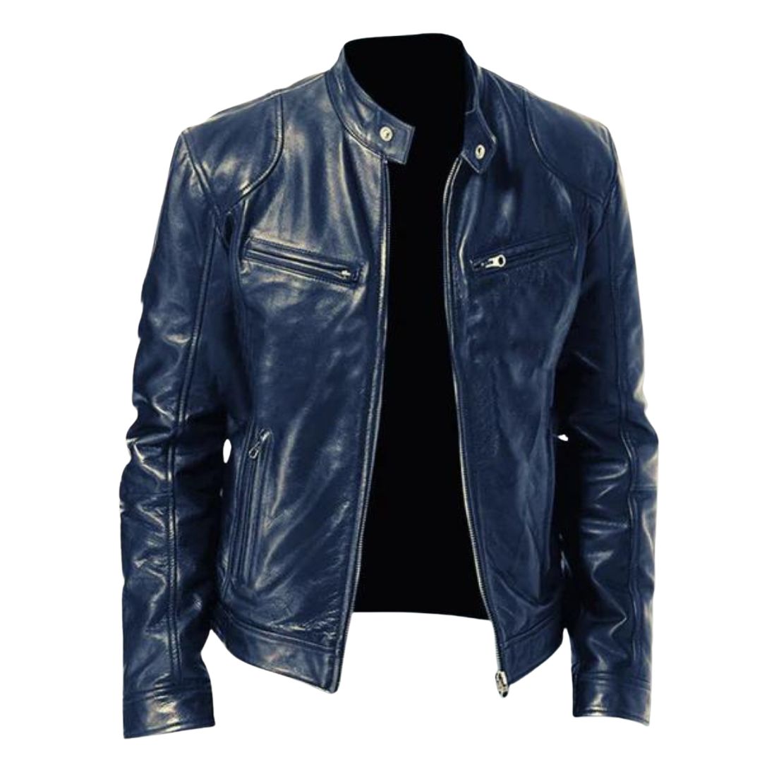 Men's Elegant Style Leather Jacket