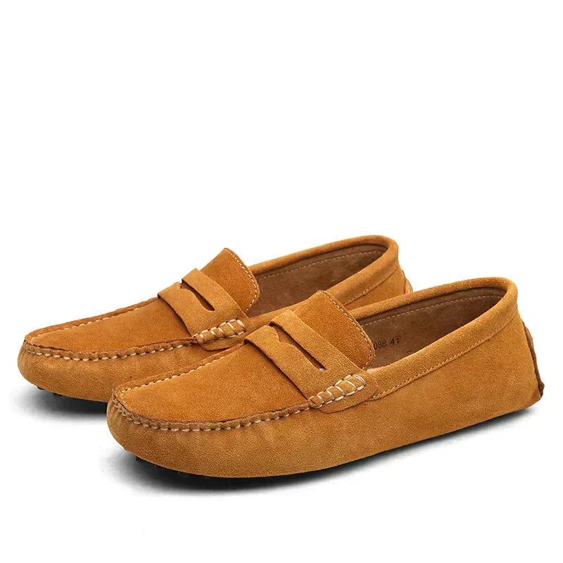 Men's Suede Loafers Brown