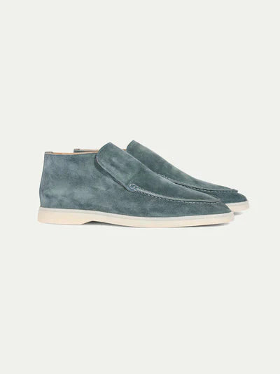 Men's Suede Loafers Brown Laceless