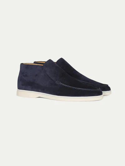 Men's Suede Loafers Brown Laceless