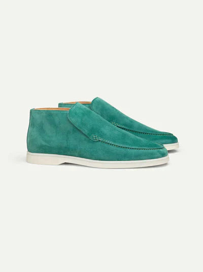 Men's Suede Loafers Brown Laceless