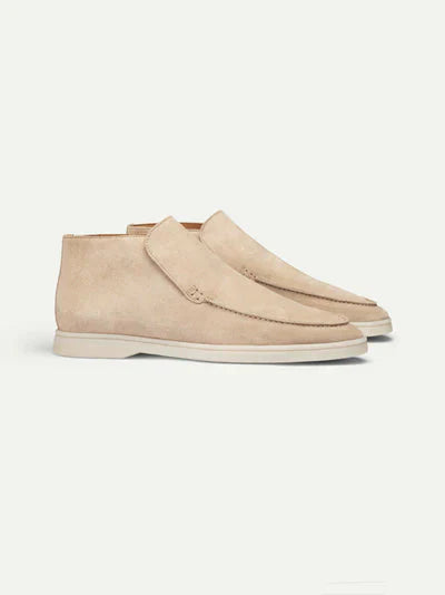 Men's Suede Loafers Brown Laceless