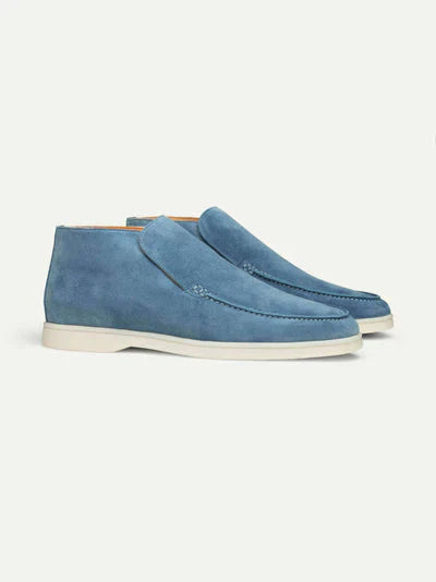 Men's Suede Loafers Brown Laceless