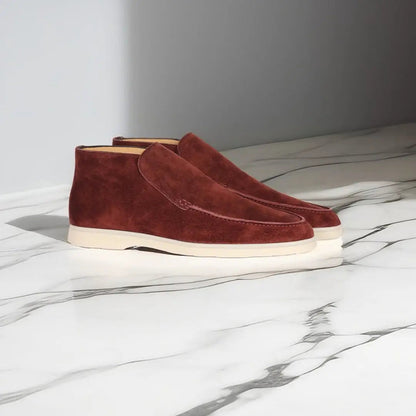 Men's Suede Loafers Elegant Design