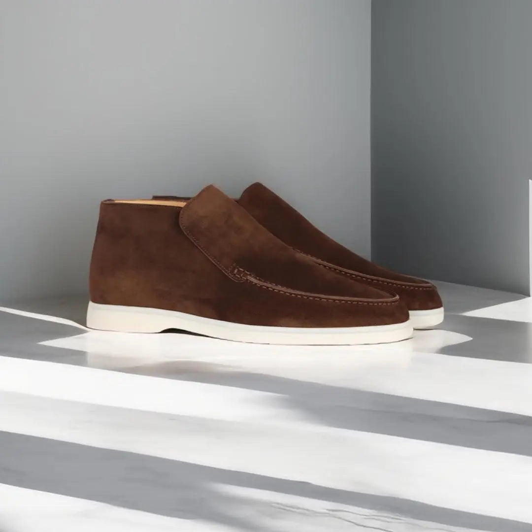 Men's Suede Loafers Elegant Design