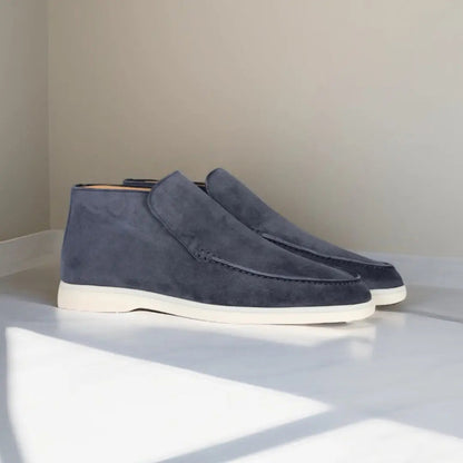 Men's Suede Loafers Elegant Design