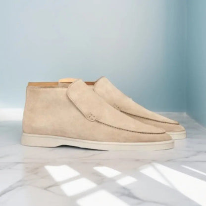 Men's Suede Loafers Elegant Design