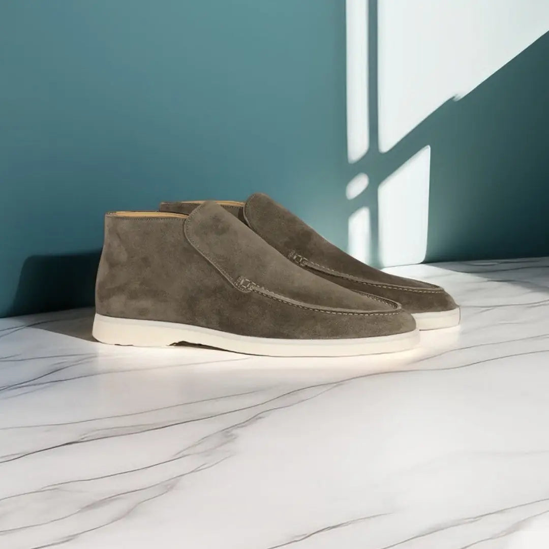Men's Suede Loafers Elegant Design