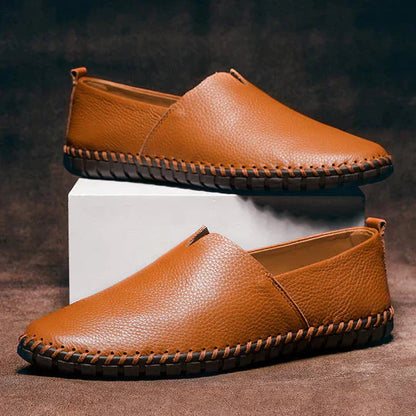 Comfortable Leather Loafers Men's Slip-On Shoes