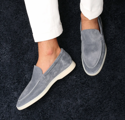 Leder Loafer Schuhe Herren Wildleder Slipper - IdealeKleiden