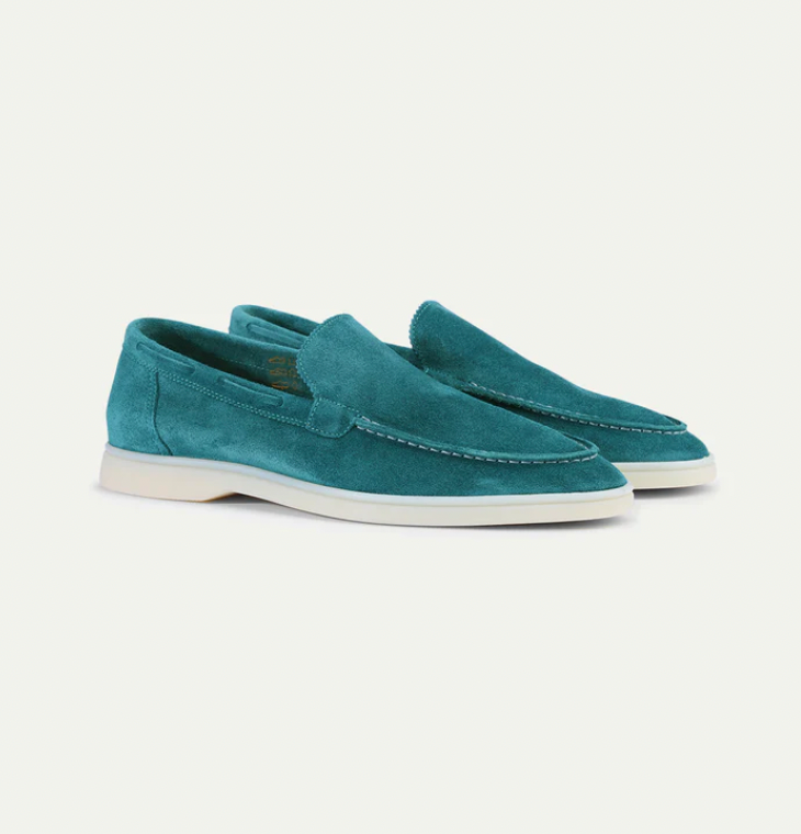 Men's Leather Loafer Shoes Suede Slippers