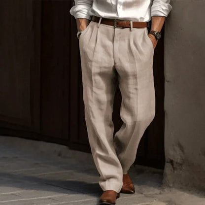 Comfortable Linen Trousers for Men, Lightweight