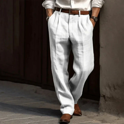 Comfortable Linen Trousers for Men, Lightweight