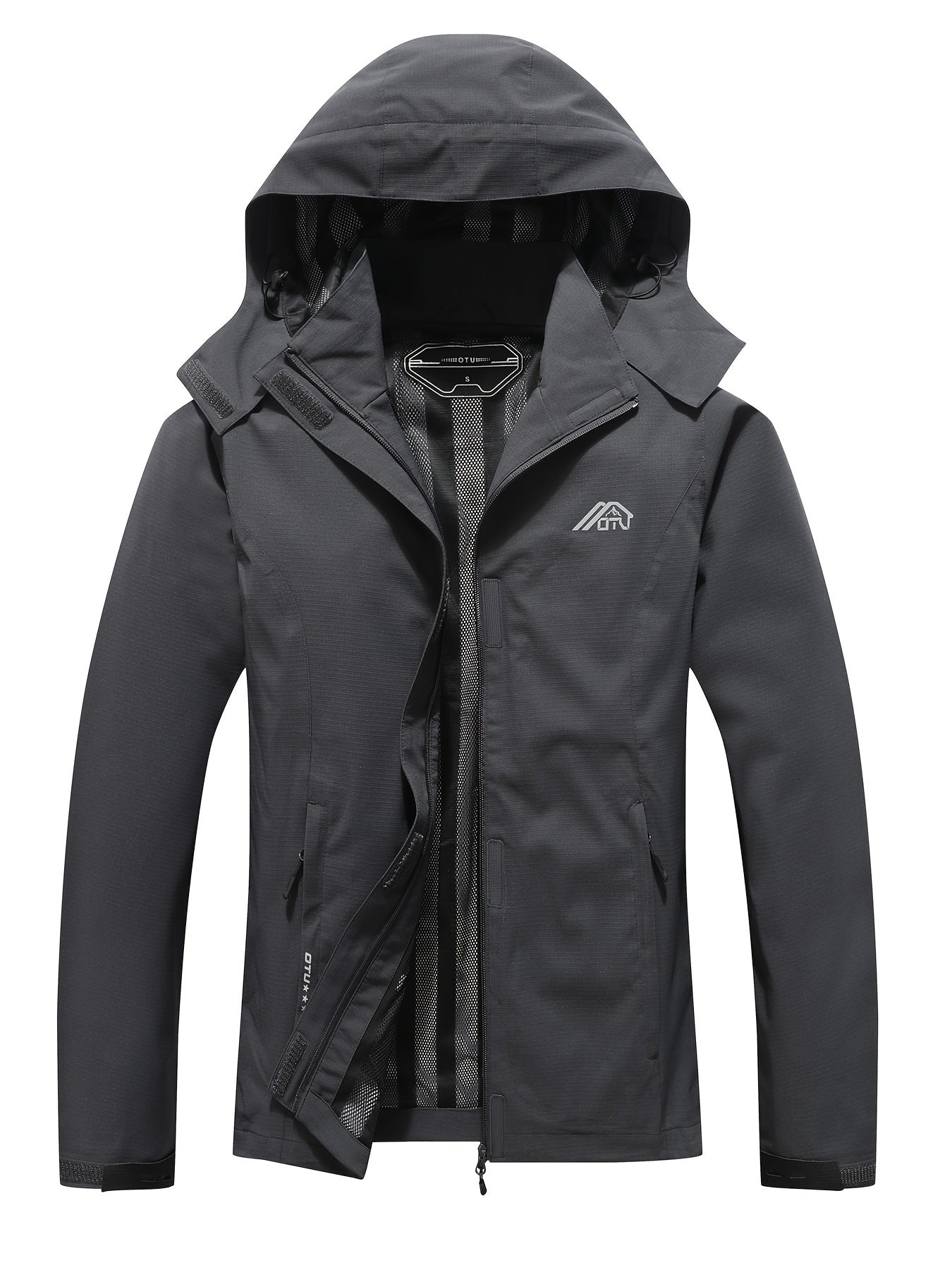 Waterproof Outdoor Jacket Hood Fall Spring