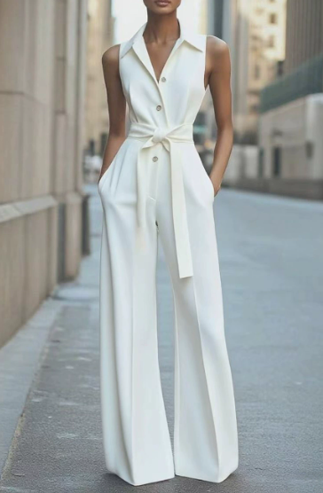 Women's Spring Wide-Leg Outfit Set