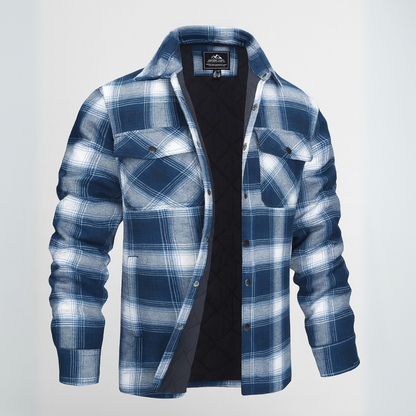 Checked shirt in cotton flannel look