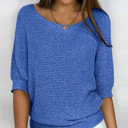 Women's Lightweight Top with Decorative Knit Pattern