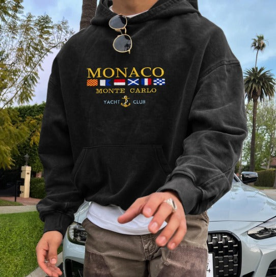 Stylish Men's Hoodie Luxury Design Cotton