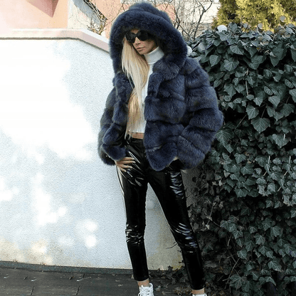 Women's Oversized Hooded Soft Teddy Jacket