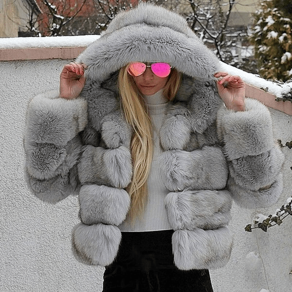 Women's Oversized Hooded Soft Teddy Jacket