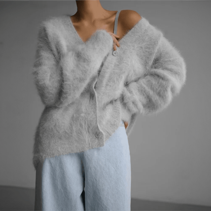 Women's Cardigan Soft Modern Button Design