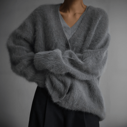 Women's Cardigan Soft Modern Button Design