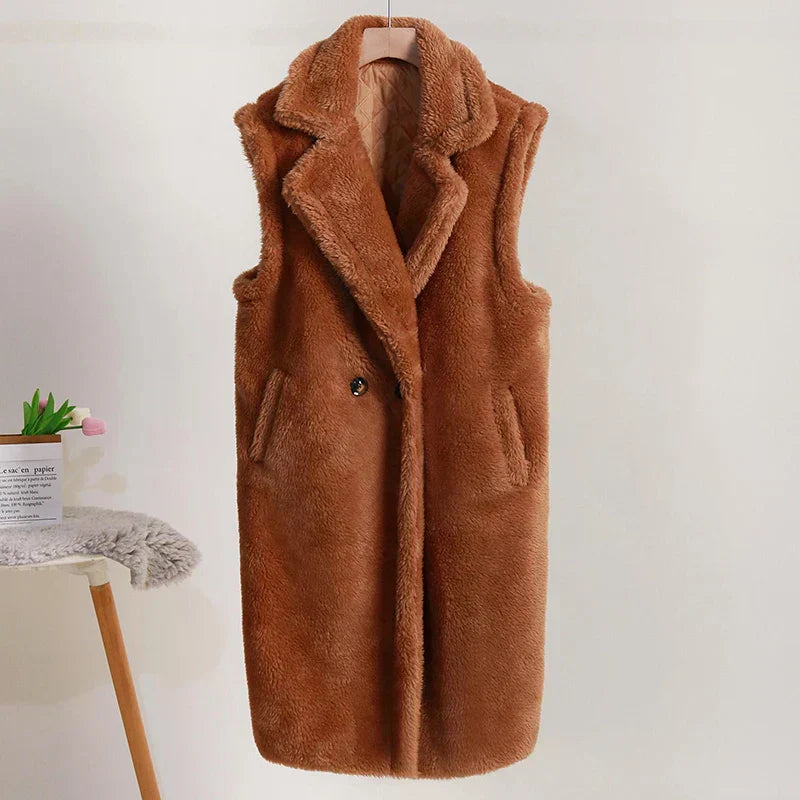 Fashionable Women's Vest Sleeveless Long