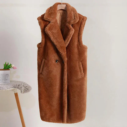 Fashionable Women's Vest Sleeveless Long