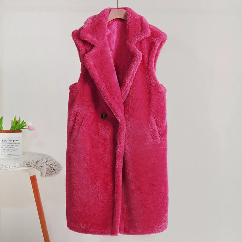 Fashionable Women's Vest Sleeveless Long