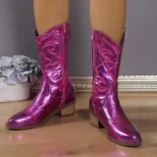 Western Boots Country Style Embroidered