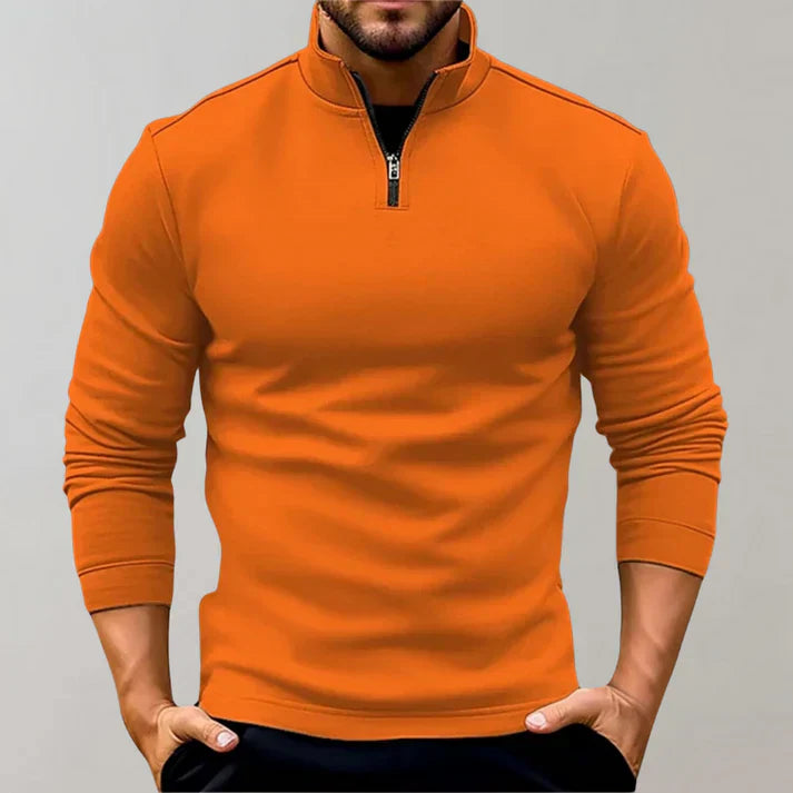 Men's Turtle Neck Sweater Zipper Sporty Alvin