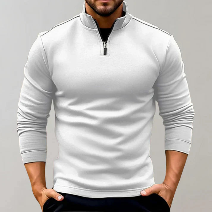 Men's Turtle Neck Sweater Zipper Sporty Alvin