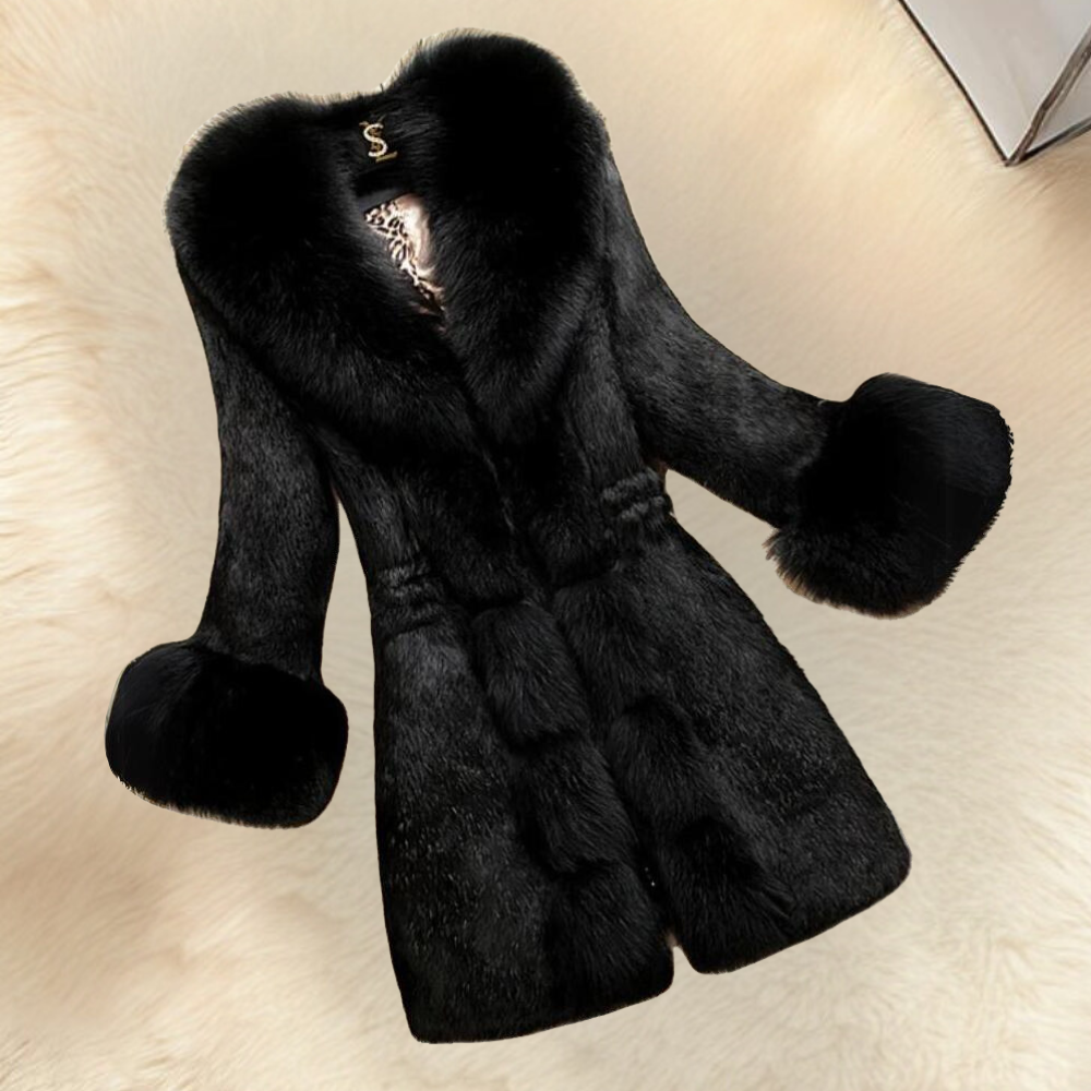 Luxury Jacket with Fur Trim - Stylish Women's Jacket
