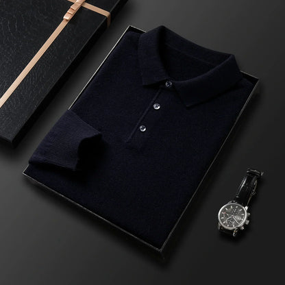 Men's Modern Knitted Polo Shirt