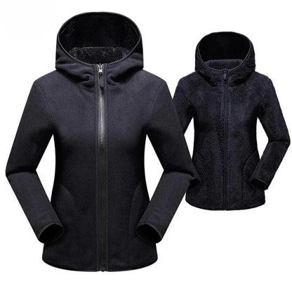 Women's Double-Sided Fleece Jacket Warm & Comfortable