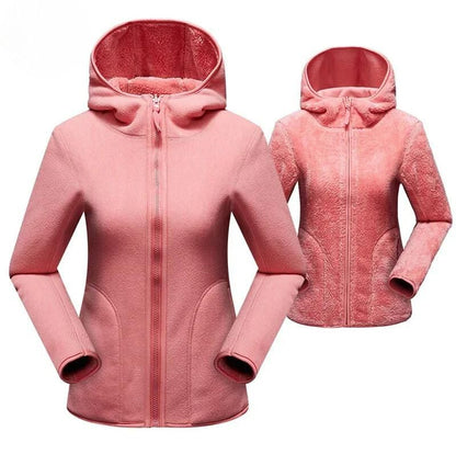 Women's Double-Sided Fleece Jacket Warm & Comfortable