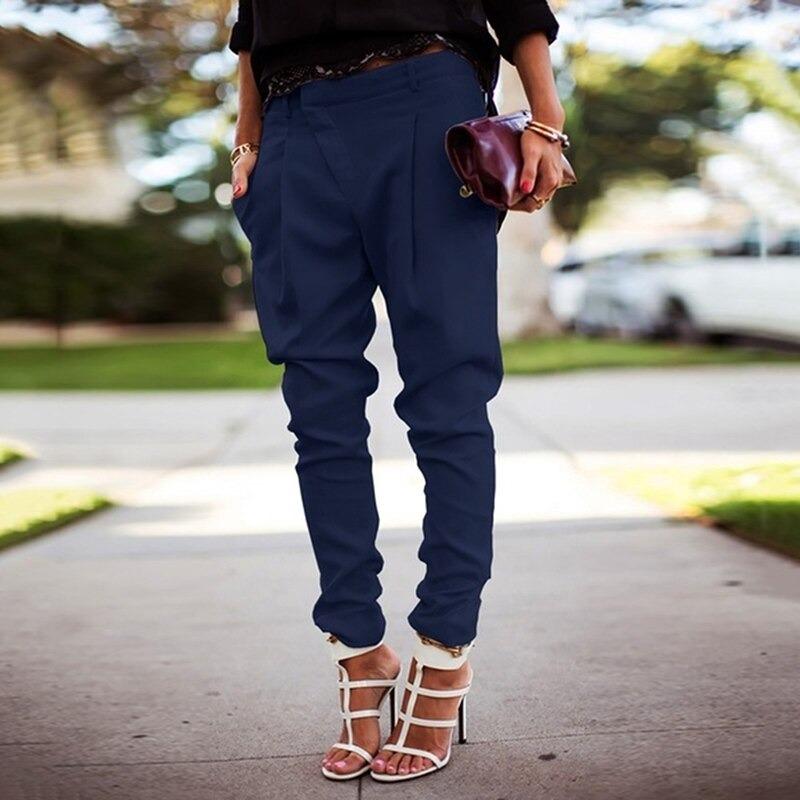 MIRA - Women's High-Waisted Slim Fit Trousers