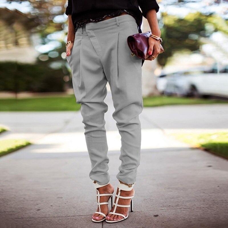 MIRA - Women's High-Waisted Slim Fit Trousers