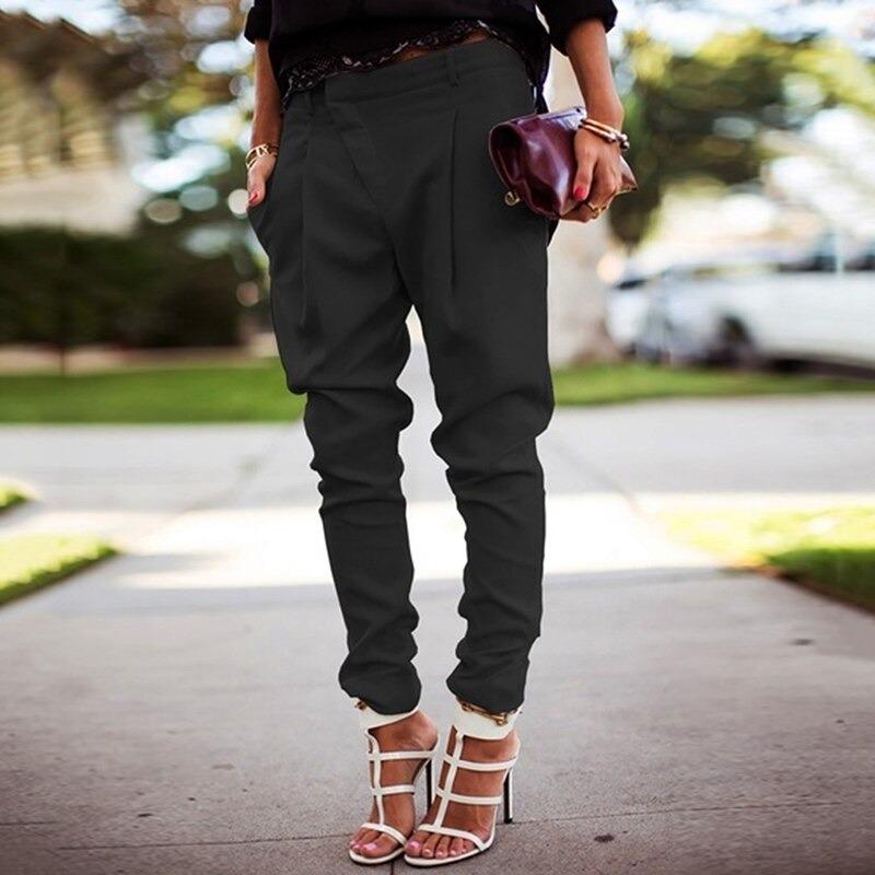 MIRA - Women's High-Waisted Slim Fit Trousers