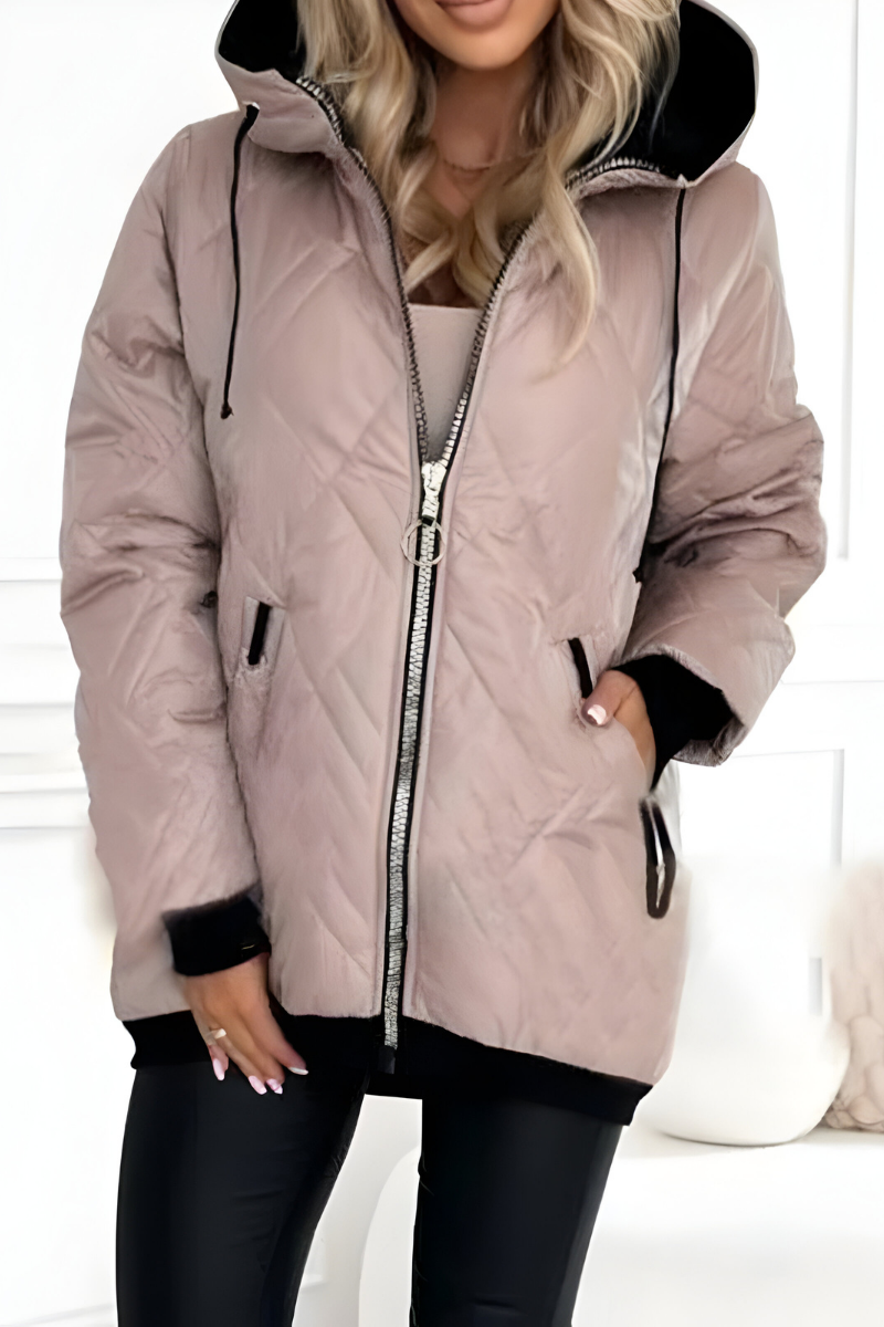 Warm Lightweight Quilted Jacket for Women
