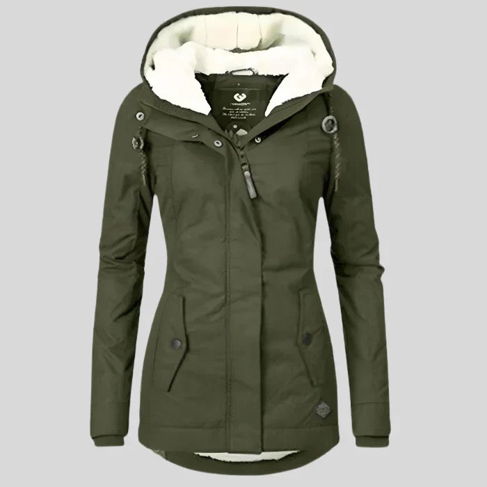Waterproof Winter Jacket for Women with Hood, Warm