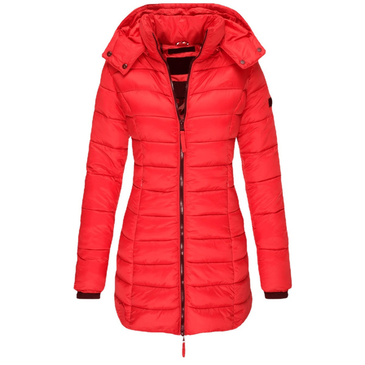 Winter Puffer Jacket with Hood Warm Insulated