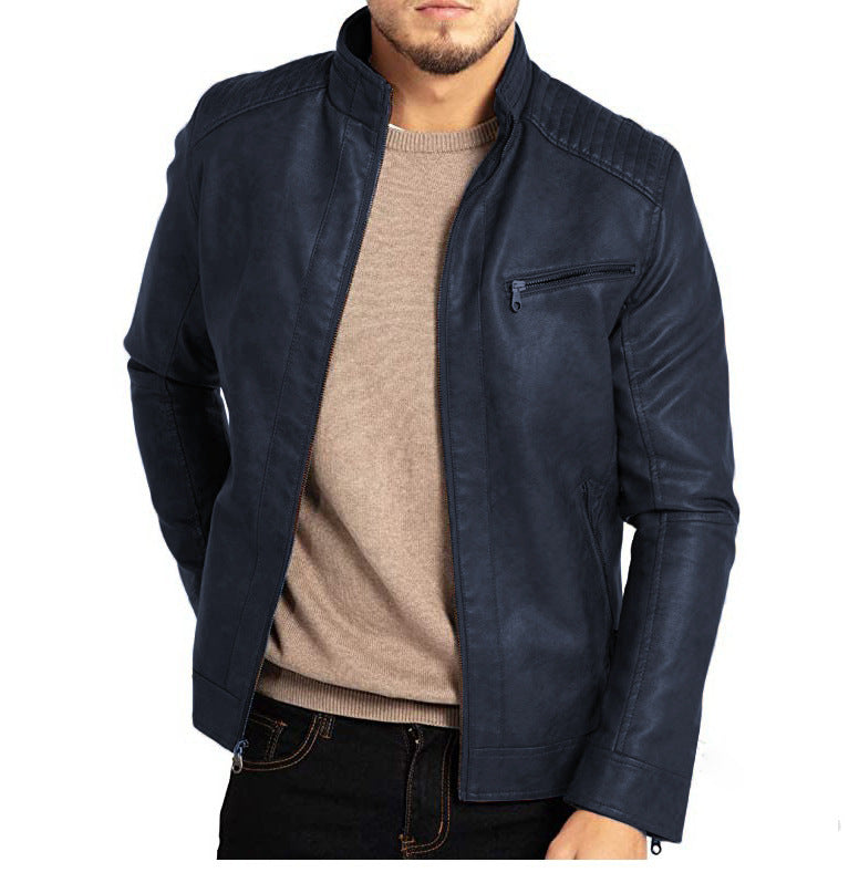 Stylish Leather Jacket Men Elegant