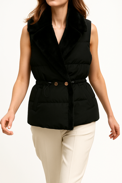 Women's Vest Padded Plush Jacket Elegant