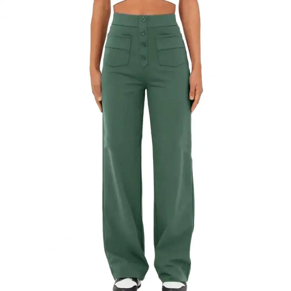 Elegant Women's High-Waisted Style Trousers