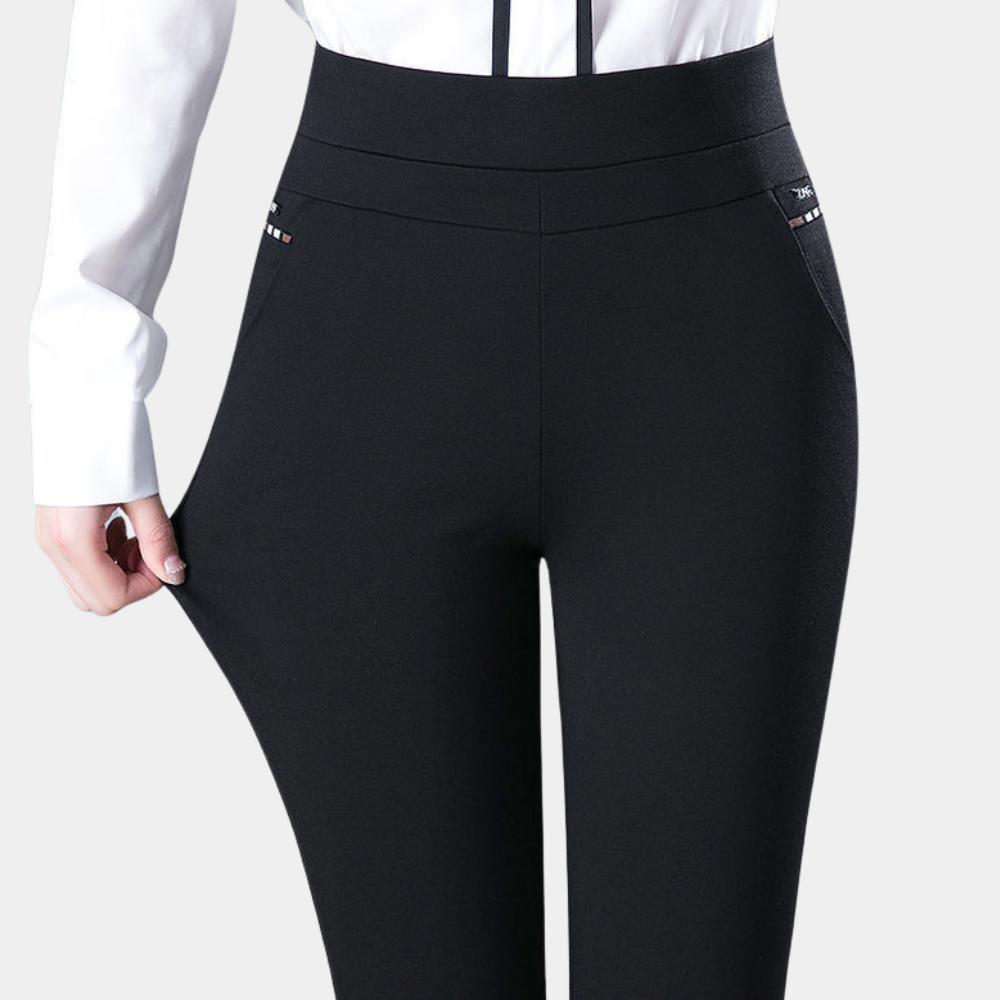 Bequeme Damenleggings Hochtaillen Stretch - IdealeKleiden
