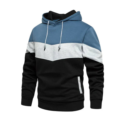 Herren Kapuzenpullover Querstreifen modern - IdealeKleiden